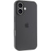 Накладка (з мікрофіброю) Silicon Case Full Camera для iPhone 16- темно-сірий