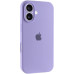 Накладка (з мікрофіброю) Silicon Case Full Camera для iPhone 16- бузковий