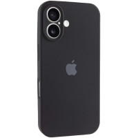 Накладка (з мікрофіброю) Silicon Case Full Camera для iPhone 16 Plus- чорний