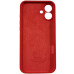 Накладка (з мікрофіброю) Silicon Case Full Camera для iPhone 16 Plus- червоний