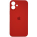 Накладка (з мікрофіброю) Silicon Case Full Camera для iPhone 16 Plus- червоний