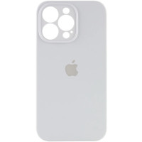 Накладка (з мікрофіброю) Silicon Case Full Camera для iPhone 16 Pro- білий