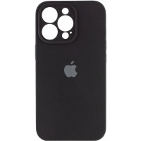 Накладка (з мікрофіброю) Silicon Case Full Camera для iPhone 16 Pro Max- чорний