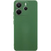 Накладка (з мікрофіброю) GETMAN Liquid Silk Full Camera для Xiaomi Redmi Note 14 4G (UA/Europe)- темно-зелений