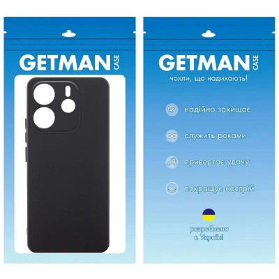 Накладка (з мікрофіброю) GETMAN Liquid Silk Full Camera для Xiaomi Redmi Note 14 4G (UA/Europe)- чорний Накладка (з мікрофіброю) GETMAN Liquid Silk Full Camera для Xiaomi Redmi Note 14 4G (UA/Europe)- чорний