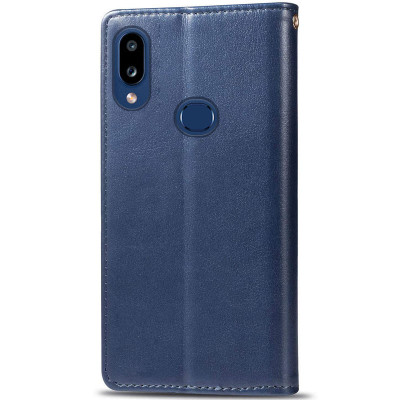 Чохол-книжка GETMAN Gallant шкіряний для Samsung A10s / A107- синій Чохол-книжка GETMAN Gallant шкіряний для Samsung A10s / A107- синій