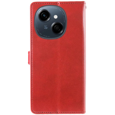 Чохол-книжка GETMAN Gallant шкіряний для TECNO Spark Go 1 (KL4)- червоний
