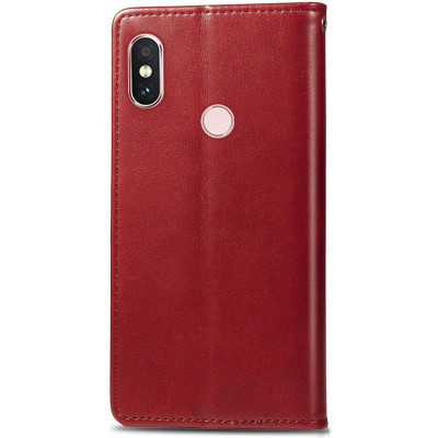 Чохол-книжка GETMAN Gallant шкіряний для Xiaomi Redmi Note 5 Pro- червоний Чохол-книжка GETMAN Gallant шкіряний для Xiaomi Redmi Note 5 Pro- червоний