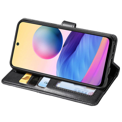 Чохол-книжка GETMAN Gallant шкіряний для ZTE Blade A75 4G- чорний Чохол-книжка GETMAN Gallant шкіряний для ZTE Blade A75 4G- чорний