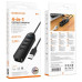 USB HUB Borofone DH6 Erudite (3 порта*USB2.0+RJ45) 1.2м- чорний USB HUB Borofone DH6 Erudite (3 порта*USB2.0+RJ45) 1.2м- чорний