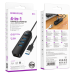 USB HUB Borofone DH6 Erudite (3 порта*USB3.0+RJ45) 0.2м- чорний USB HUB Borofone DH6 Erudite (3 порта*USB3.0+RJ45) 0.2м- чорний