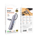 Type-C HUB Borofone DH16 Buddy PD 100W 6-in-1 - сірий