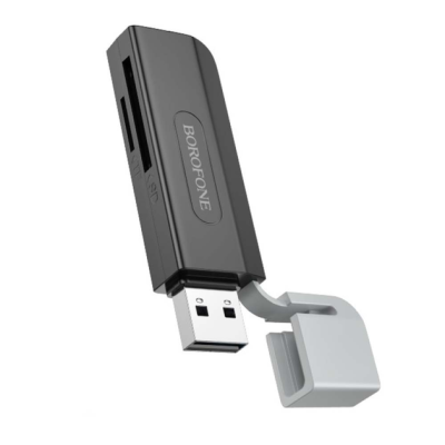 Картрідер (Card Reader) Borofone DH9 Wisdom 2-in-1 USB 2.0 Картрідер (Card Reader) Borofone DH9 Wisdom 2-in-1 USB 2.0