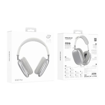 Bluetooth навушники Borofone BO22 Plus Elegant- silver-grey Bluetooth навушники Borofone BO22 Plus Elegant- silver-grey