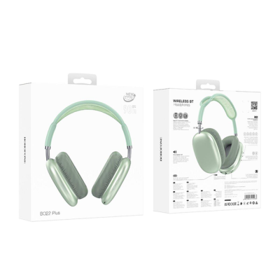 Bluetooth навушники Borofone BO22 Plus Elegant- neo green