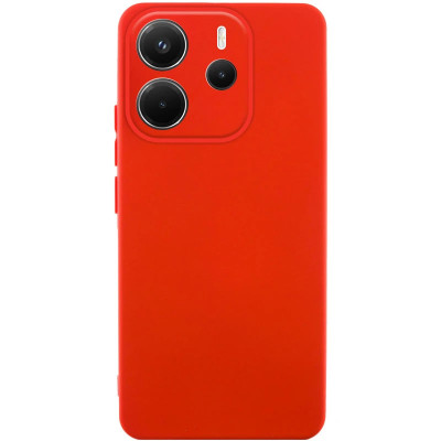 Накладка (з мікрофіброю) Silicone Cover Lakshmi Full Camera для Xiaomi Redmi Note 14 4G (UA/Europe)- червоний