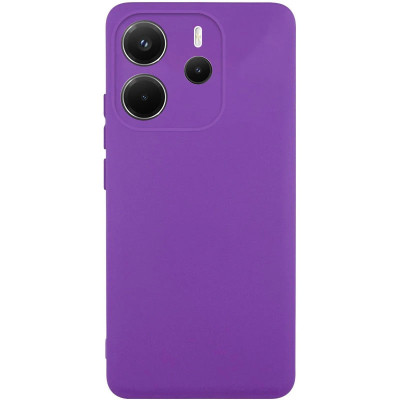 Накладка (з мікрофіброю) Silicone Cover Lakshmi Full Camera для Xiaomi Redmi Note 14 4G (UA/Europe)- фіолетовий