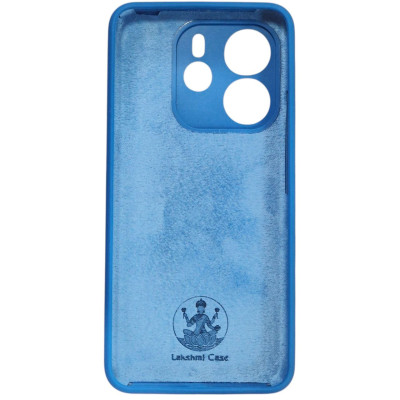 Накладка (з мікрофіброю) Silicone Cover Lakshmi Full Camera для Xiaomi Redmi Note 14 4G (UA/Europe)- синій