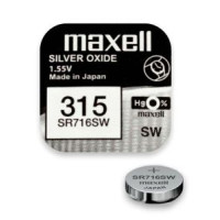 Батарейка 315 срібло Maxell SR 716SW (SR6 (AA)7) Батарейка 315 срібло Maxell SR 716SW (SR6 (AA)7)