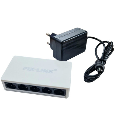 Комутатор локальної мережі (Switch) Pix-Link LV-SW05 5 Port Комутатор локальної мережі (Switch) Pix-Link LV-SW05 5 Port