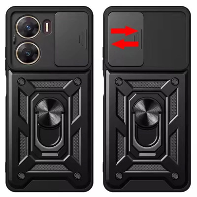 Протиударний чохол Camshield Serge Ring для Xiaomi Poco X7 Pro- чорний Протиударний чохол Camshield Serge Ring для Xiaomi Poco X7 Pro- чорний