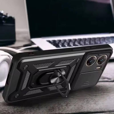 Протиударний чохол Camshield Serge Ring для Xiaomi Poco X7 Pro- чорний Протиударний чохол Camshield Serge Ring для Xiaomi Poco X7 Pro- чорний