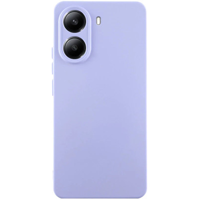 Накладка (з мікрофіброю) Silicone Cover Lakshmi Full Camera для Xiaomi Poco X7 Pro- бузковий