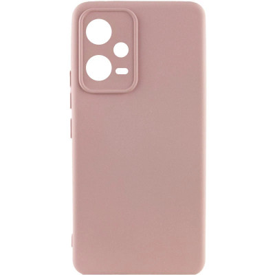 Накладка (з мікрофіброю) Silicone Cover Lakshmi Full Camera для Xiaomi Redmi Note 12 Pro 5G- рожевий пісок