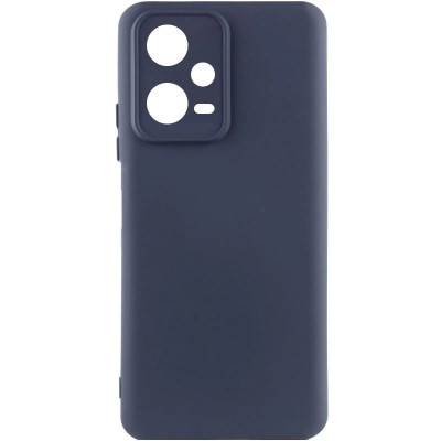 Накладка (з мікрофіброю) Silicone Cover Lakshmi Full Camera для Xiaomi Redmi Note 12 Pro 5G- синій