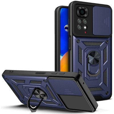Протиударний чохол Camshield Serge Ring для Xiaomi Redmi Note 11 4G / Note 11S- синій Протиударний чохол Camshield Serge Ring для Xiaomi Redmi Note 11 4G / Note 11S- синій