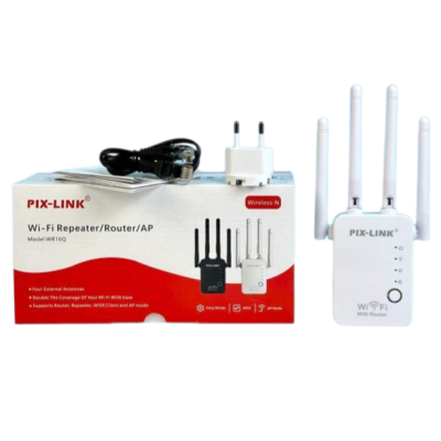Посилювач сигналу Wi-Fi PIX-LINK WR16Q Посилювач сигналу Wi-Fi PIX-LINK WR16Q