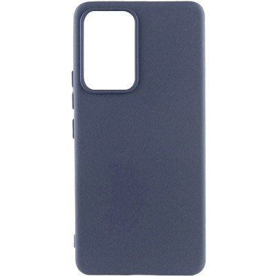 Накладка (з мікрофіброю) Silicone Cover Lakshmi для Realme C61 4G / C63 4G- темно-синій