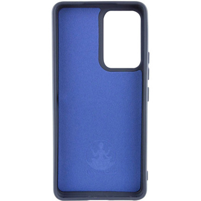 Накладка (з мікрофіброю) Silicone Cover Lakshmi для Realme C61 4G / C63 4G- темно-синій