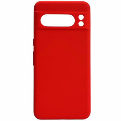 Накладка (з мікрофіброю) Silicone Cover Lakshmi Full Camera для Google Pixel 8 Pro- червоний