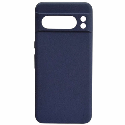 Накладка (з мікрофіброю) Silicone Cover Lakshmi Full Camera для Google Pixel 8 Pro- темно-синій