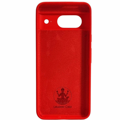 Накладка (з мікрофіброю) Silicone Cover Lakshmi Full Camera для Google Pixel 8a- червоний