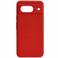 Накладка (з мікрофіброю) Silicone Cover Lakshmi Full Camera для Google Pixel 8a- червоний