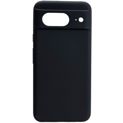Накладка (з мікрофіброю) Silicone Cover Lakshmi Full Camera для Google Pixel 8a- чорний