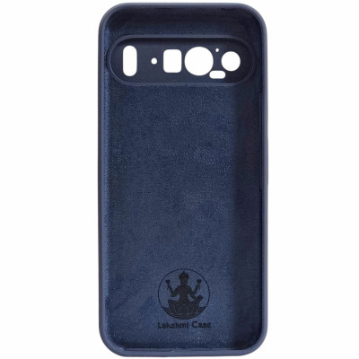 Накладка (з мікрофіброю) Silicone Cover Lakshmi Full Camera для Google Pixel 9 Pro XL- темно-синій
