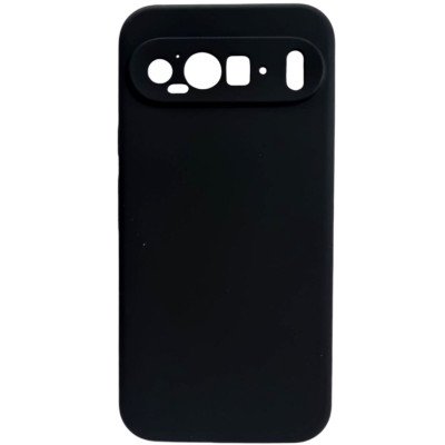 Накладка (з мікрофіброю) Silicone Cover Lakshmi Full Camera для Google Pixel 9 Pro XL- чорний