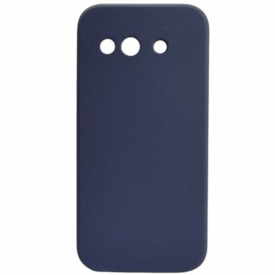 Накладка (з мікрофіброю) Silicone Cover Lakshmi Full Camera для Google Pixel 9a- темно-синій