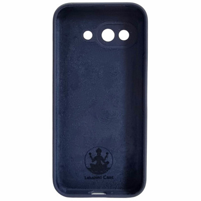 Накладка (з мікрофіброю) Silicone Cover Lakshmi Full Camera для Google Pixel 9a- темно-синій