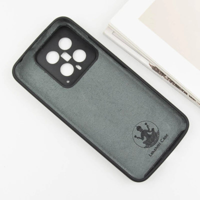 Накладка (з мікрофіброю) Silicone Cover Lakshmi Full Camera для Xiaomi 14- чорний