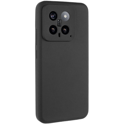Накладка (з мікрофіброю) Silicone Cover Lakshmi Full Camera для Xiaomi 14- чорний