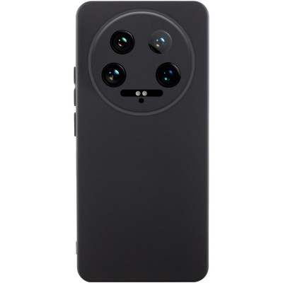Накладка (з мікрофіброю) Silicone Cover Lakshmi Full Camera для Xiaomi 14 Ultra- чорний