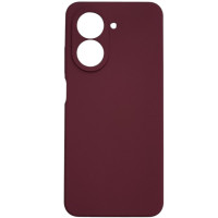 Накладка (з мікрофіброю) Silicone Cover Lakshmi Full Camera для Xiaomi Redmi A5 / Poco C71- марсала