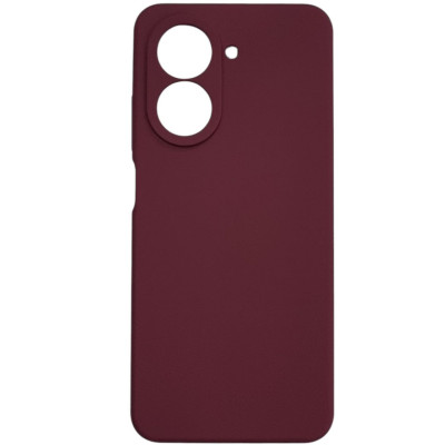 Накладка (з мікрофіброю) Silicone Cover Lakshmi Full Camera для Xiaomi Redmi A5 / Poco C71- марсала