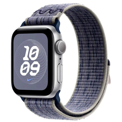 Ремінець Nike Sport Loop для Apple Watch 38/40/41/42mm(ser.10)- чорно-синій