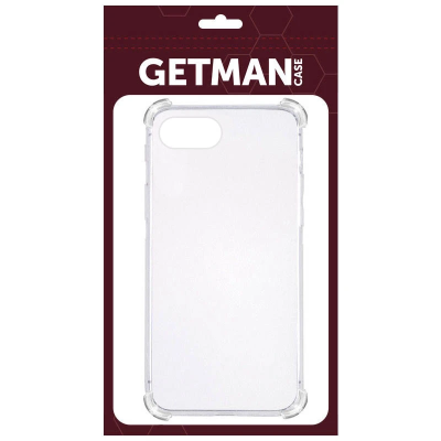 Накладка GETMAN посилені кути для iPhone 16e / iPhone 17e- прозорий Накладка GETMAN посилені кути для iPhone 16e / iPhone 17e- прозорий