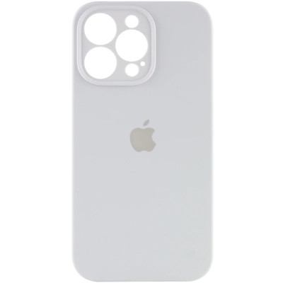 Накладка (з мікрофіброю) Silicon Case Full Camera для iPhone 13- білий